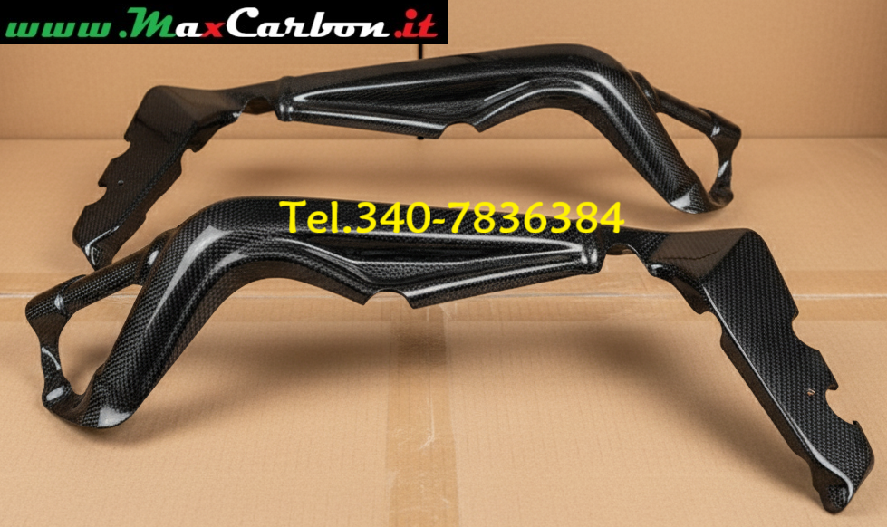 TRIUMPH DAYTONA 765 MOTO2 STREET TRIPLE COPRI TELAIO IN CARBONIO FRAME COVER
