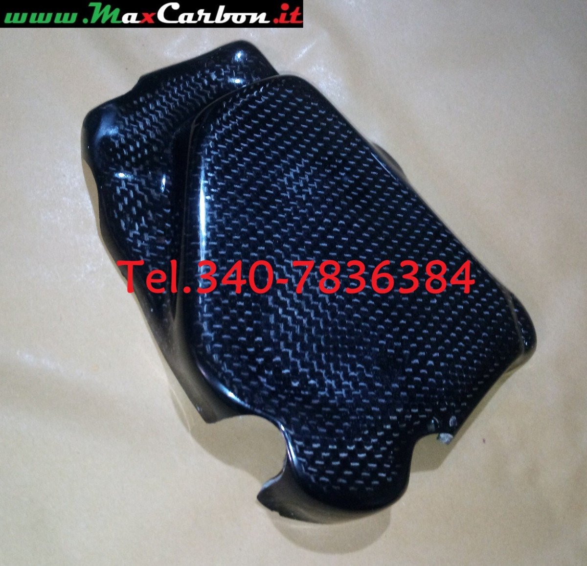 Copri Carter DESTRO Pick up Cover IN CARBONIO Yamaha R6 1999 al 2002 - immagine 3